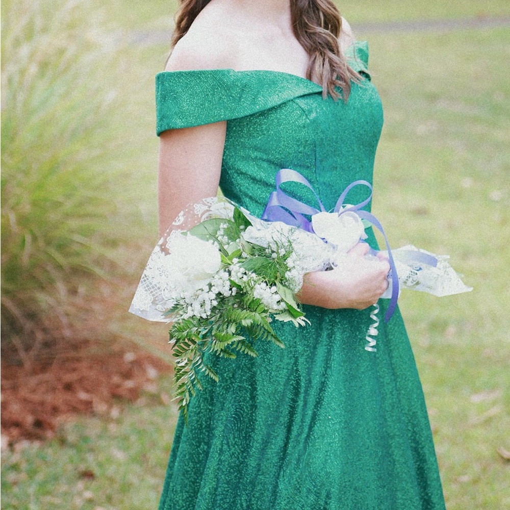 Green homecoming/prom dress